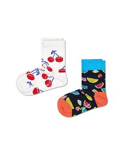 Носки 2 Pack Kids Cherry Low Sock KCHE02 1300 Happy socks