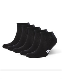 Носки BK sneaker socks men terry sole BB44 5160 P5 10 black white British knights socks