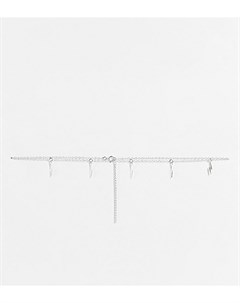 Ожерелье чокер из стерлингового серебра с подвесками в виде молний Kingsley ryan