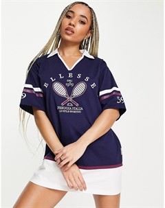 Темно синее теннисное платье Ellesse