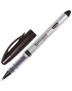Ручка роллер Control черная корпус серебристый узел 0 5 мм линия письма 0 3 мм Brauberg