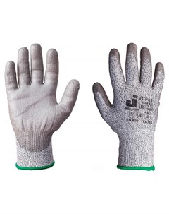 Перчатки защитные от порезов Jetasafety Jcp051 трикотаж с п у покр 5кл р xl Jeta safety