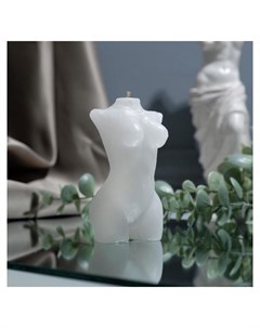 Свеча интерьерная Женская фигура белая 10 х 5 см Nnb