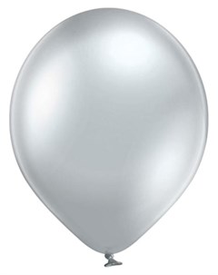 Шар латексный 14 хром Glossy серебро набор 50 шт Belbal