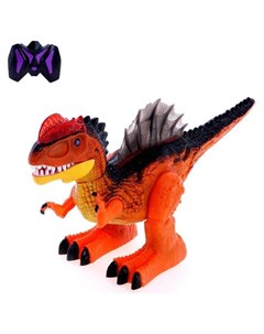 Динозавр радиоуправляемый T rex двигает головой работает от аккумулятора цвет оранжевый Nnb