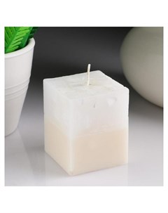 Свеча куб с мозаикой ароматическая Жасмин 5 6 см Nnb