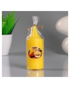 Свеча цилиндр Лимон ароматическая 4 10 см Nnb
