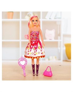 Кукла модель Даша в платье с аксессуарами Nnb