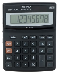 Калькулятор настольный 8 разрядный MS 270LA двойное питание Кнр
