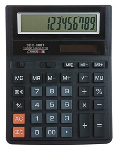 Калькулятор настольный 12 разрядный SDC 888T питание от батарейки таблетки Кнр
