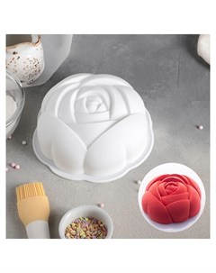 Форма для муссовых десертов и выпечки Роза 17 5 5 см цвет белый Доляна