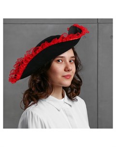 Карнавальная шляпа Пиратка с каймой р р 56 58 Страна карнавалия