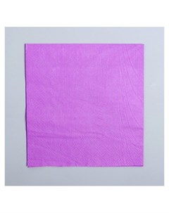 Салфетки бумажные однотонные 25х25 см набор 20 шт цвет фиолетовый Страна карнавалия
