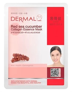 Тканевая маска для лица подтягивающая с коллагеном и экстрактом трепанга Red Sea Cucumber Collagen E Dermal