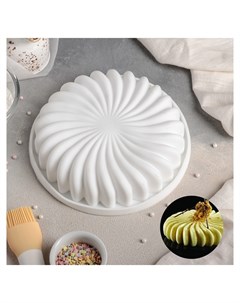 Форма для муссовых десертов и выпечки Нежная сладость 20 4 5 см цвет белый Доляна