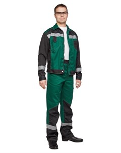 Спец одежда летняя костюм мужской л21 кбр зелен черн Р 48 50 170 176 Nnb