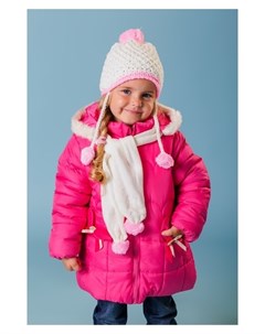 Комплект для девочки Шапка шарф размер 50 цвет белый Nnb