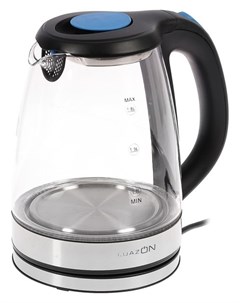 Чайник электрический Luazon Lsk 1810 1500 Вт 1 8 л стекло подсветка серебристый Luazon home