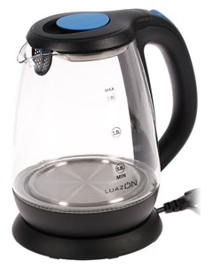 Чайник электрический Luazon Lsk 1810 1500 Вт 1 8 л стекло подсветка черный Luazon home