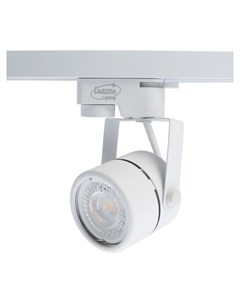 Трековый светильник Luazon Lighting под лампу Gu10 круглый корпус белый Luazon home