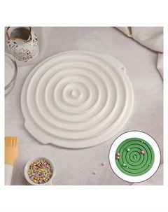 Форма для муссовых десертов и выпечки Слои 27 25 5 см цвет белый Доляна