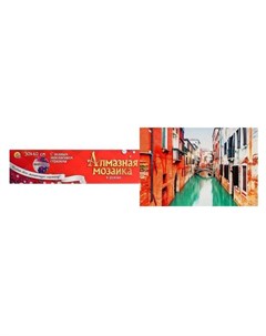Алмазная мозаика 30 40 см классическая полное заполнение б подрамника Улочка венеции Рыжий кот (red cat toys)