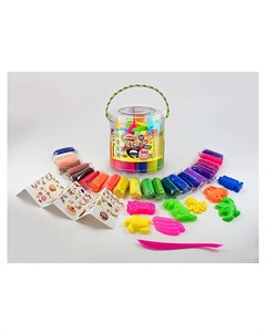 Набор для творчества Тесто для лепки Master DO ведро большое 22 цвета Danko toys
