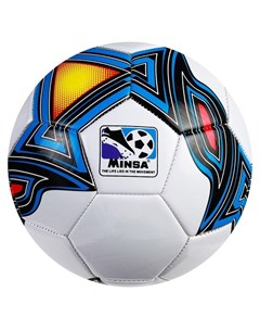 Мяч футбольный размер 5 32 панели 3 подслоя машинная сшивка Minsa