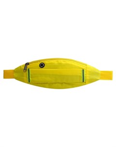 Сумка спортивная на пояс 29 10 см 2 отделения цвет жёлтый Onlitop