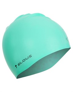 Шапочка для плавания Elous El009 силиконовая мандала цвет бирюзовый Nnb
