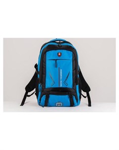 Рюкзак туристический 40 л отдел на молнии 2 наружных кармана цвет чёрный голубой Nnb