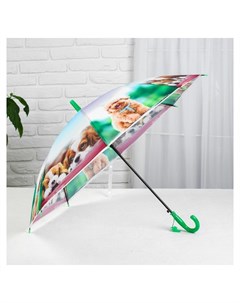 Зонт детский полуавтоматический Милые зверюшки R 41см со свистком Nnb