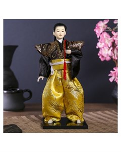 Кукла коллекционная Самурай с длинными волосами с мечом 30х12 5х12 5 см Nnb