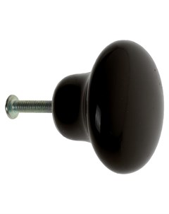 Ручка кнопка Ceramics 002 керамическая черная Nnb