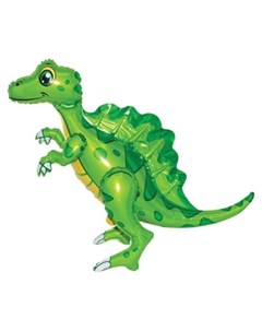Шар фольгированный 30 Динозавр спинозавр ходячая фигура цвет зелёный 1 шт в упаковке Nnb