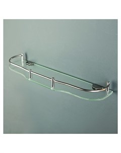 Полка для ванной комнаты 40 11 4 см металл стекло Nnb