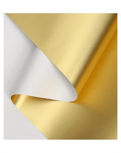 Пленка для цветов Пленка с золотом цвет белый 58 см х 5 м Nnb
