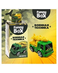 Набор для детей Funny Box Военная техника карточка фигурка лист наклеек Zabiaka