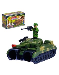 Бинокль Танк с ремешком и солдатиками Кнр игрушки