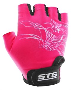Перчатки велосипедные детские размер S цвет розовый Stg