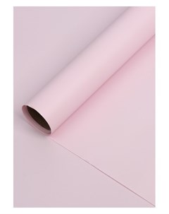 Бумага тишью с ламинацией цвет светло розовый 58 см х 5 м 75 микрон Nnb