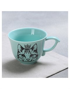 Чашка Кошка 150 мл Цвет голубой Nnb