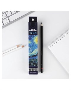Набор чернографитных карандашей 12 шт Van Gogh Nnb