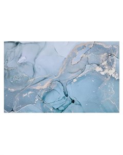 Картина на холсте Абстракция мрамор голубой 50х70 см Topposters