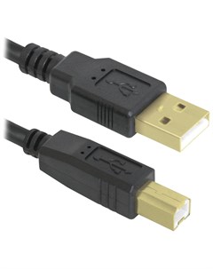 Кабель USB 2 0 Am bm 3 м 2 фильтра для подключения принтеров МФУ и периферии 87431 Defender