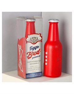 Портативная колонка Бутылка красная модель Es 01 22 1 х 7 см Like me