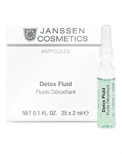 Детокс сыворотка для кожи лица в ампулах Detox Fluid Объем 3шт х 2 мл Janssen cosmetics