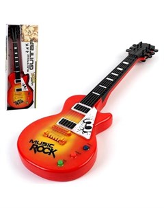 Музыкальная игрушка гитара Электро световые и звуковые эффекты работает от батареек Nnb