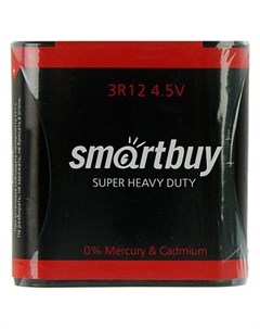Батарейка солевая Super Heavy Duty 3r12 1s 4 5в спайка 1 шт Smartbuy