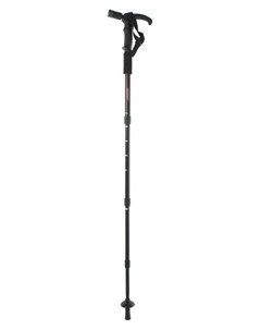 Палка трость для скандинавской ходьбы телескопическая 4 секции алюминий до 110 см цвет чёрный красны Onlitop